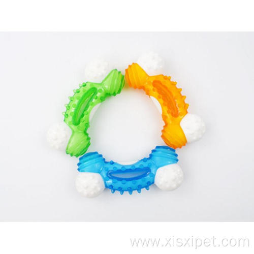 Environmentally Friendly chewing molar dog toy with sound
